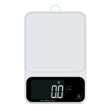 Digitális konyhai mérleg5 kg x 1 g fehér mini mérleg