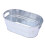 Oval galvaniseret isspand – 4-gallon metalkøler til 2