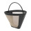 Reusable cone-shaped coffee filter mesh basket golden 1