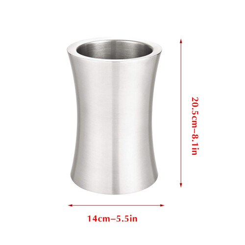 Secchiello termico refrigerante per vino da 750 ml, colore bianco. 2