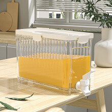 Drink Dispenser Transparent 3.5L Leak-Proof with Spigot and