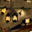 Mini lantern string lights black 10 ft 20 LED 2