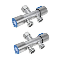 Adapter przełączający do kranu ze stali nierdzewnej (2 sztuki)