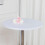 White fitted round tablecloth spandex 24 inch 5-pack 1