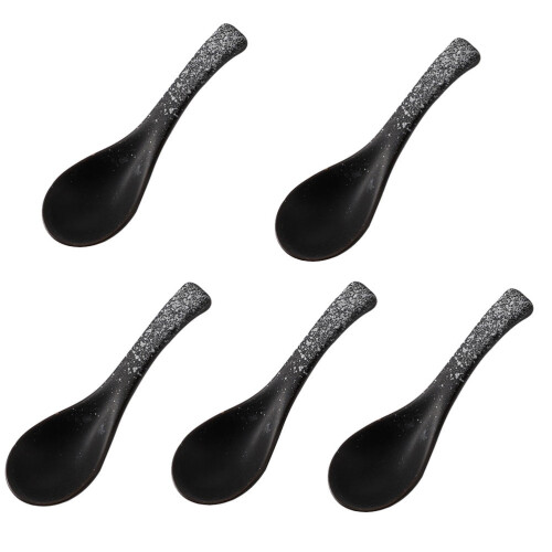 Japanese-Style Ceramic Soup Spoon Set 5pcs