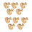 60 Pack 1.2 Inch Brushed Gold Cabinet Knobs Knurled Kitchen Cabinet Knobs Gold Drawer Knobs Round Dresser Knobs 3
