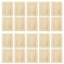 20 Pack Unfinished Wooden Picture Frames for 6inch Photos, Standing Postcard Picture Frame Set DIY Keepsake Kit