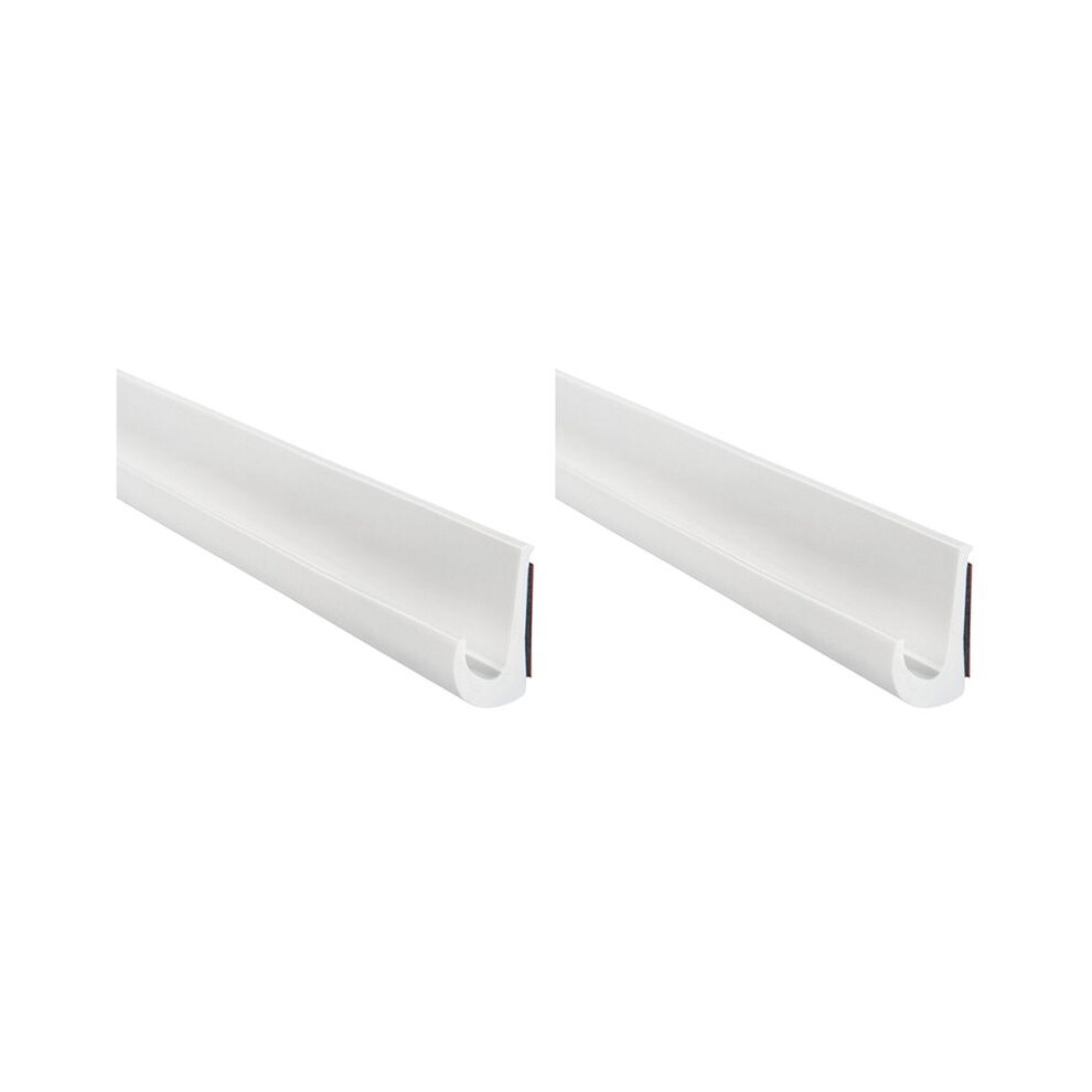2X Rv Caravan Roof Rainwater Gutter Pvc Water Channel Easy Install Motorhome Roof Drainage System White 4711601284084