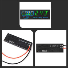 3X 18650 Li-Ion Lipo Lithium Test 7-55V Acid Battery Level Indicator Tester Meter Module Capacity VoltageMeter,B