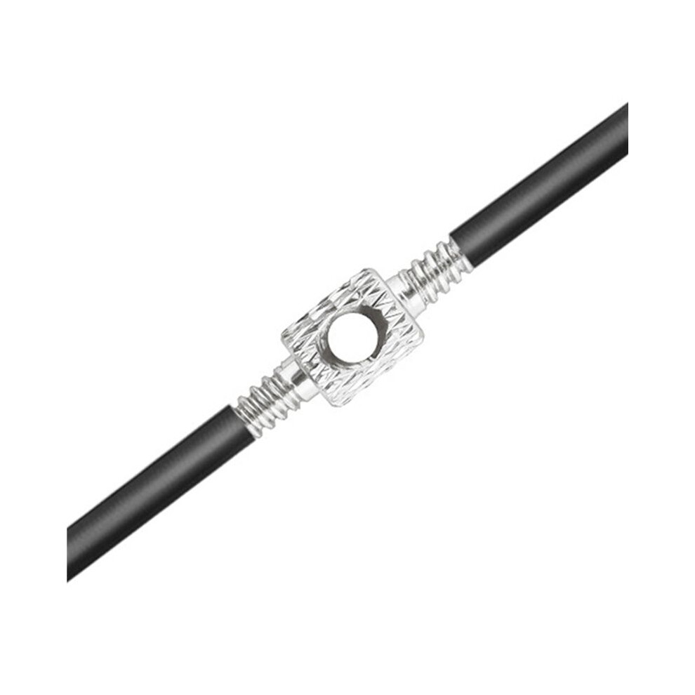 2X Mountain Bike Brake Tube Connector Variable Speed Tubing Through Connector Bicycle Cable Wiring Tool Silver 4712297833891