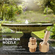 36 Stück 1/8 Zoll Messing-Sprudeldüsen für Wasserbrunnen, Universelle Wasservorhangdüse, Landschaftsbrunnen-Dekoration