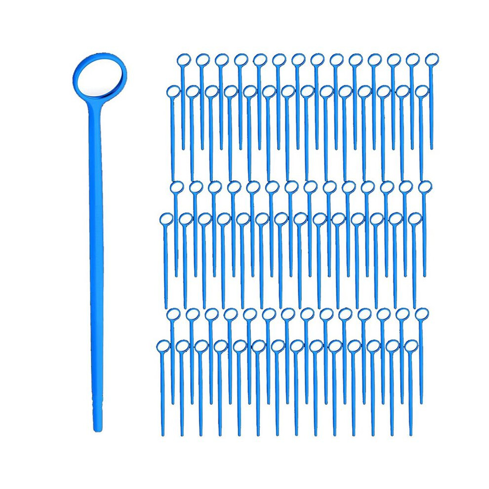 600 Pcs Disposable Dental Mirror Anti Fog Mouth Mirror Individually Packed Dental Mirror for Teeth Oral,