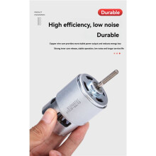 2X 755 Gleichstrommotor, 12 V, Unkrautschneidermotor, Motor mit Hohem Drehmoment für Rasenmäher, Lithium-Kettensäge, Autowaschanlage