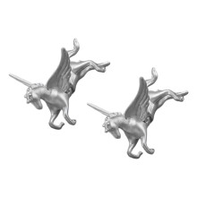 Stijlvolle Animal Art Horse Oorbellen Elegante legering-Zilver