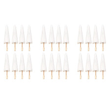 24PCS Paper Parasol Wedding Umbrella Party Favor 30cm Bamboo Umbrellas for Bridal Shower Centerpieces Photo Props