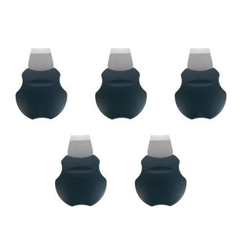 5Pièces Racleurs Peaux Points Vert Acier Inoxydable