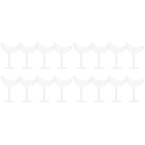 16Pièces Verres À Vin Transparent Design Idéal Banquet