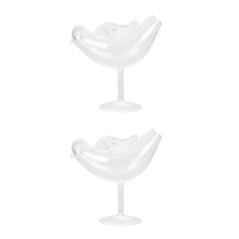 2Pièces Coupes À Cocktail Transparentes Verre Borosilicate Maison