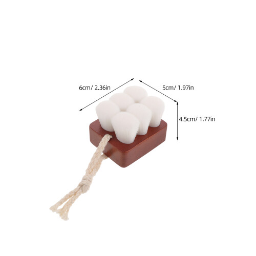Brosse Nettoyage Bois De Hêtre Poils Doux Marron 1