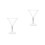 2Pièces Tasses Cocktail Transparentes Pour Bar 2