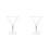 2Pièces Tasses Cocktail Transparentes Pour Bar 5