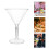 2Pièces Tasses Cocktail Transparentes Pour Bar 9