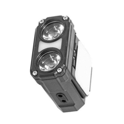 2X Dual  Hat Clip Cap Light  LED Headlamp Sensor Headlight USB Rechargeable Adjustable Angle Camping Headlamp 1