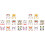 20Pièces Stickers Visage Animaux Enfants DIY 2