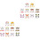 20Pièces Stickers Visage Animaux Enfants DIY 3
