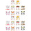 20Pièces Stickers Visage Animaux Enfants DIY 5