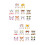 20Pièces Stickers Visage Animaux Enfants DIY 7