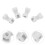 4Pièces Charnières Flexibles En Silicone Blanches Pour Lunettes 6
