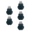 5Pièces Racleurs Peaux Points Vert Acier Inoxydable 2