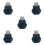 5Pièces Racleurs Peaux Points Vert Acier Inoxydable 3