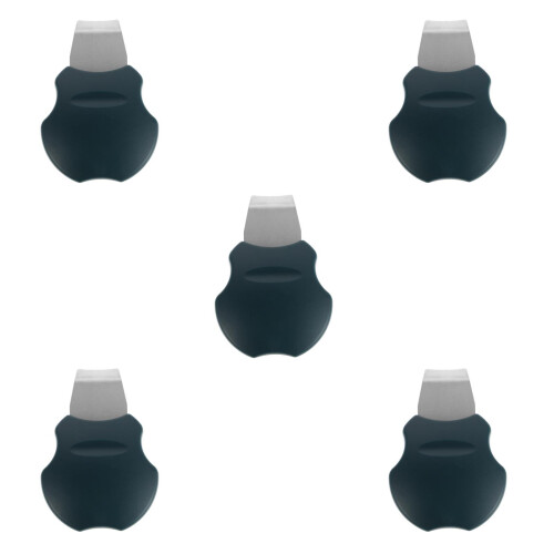 5Pièces Racleurs Peaux Points Vert Acier Inoxydable 2