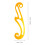 2Pièces Règle Courbe Orange Outil Dessin Couture Précis 2