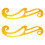 2Pièces Règle Courbe Orange Outil Dessin Couture Précis 10