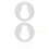 100Pcs Durable White Plastic Keyhole Frame Hangers for Picture Hanging 7