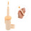 1Ensemble Gratte-Langue Silicone Beige Double-Face Pour Nettoyage Doux 6