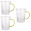 3Pièces Mugs De Clairs , Résistants Décoratifs 7