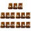 15Pcs Bamboo Tea Kettle Lid Stands Compact Decorative Tea Accessories 5