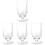 4Pièces Verres À Cocktail Simples En Verre Transparent Pour Maison 2