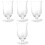 4Pièces Verres À Cocktail Simples En Verre Transparent Pour Maison 3