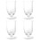 4Pièces Verres À Cocktail Simples En Verre Transparent Pour Maison 5