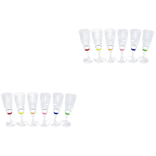 12Pièces Coupes LED Transparentes Pour 1