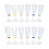 12Pièces Coupes LED Transparentes Pour 4