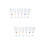 12Pièces Coupes LED Transparentes Pour 6