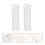 4Pièces Support Pinceaux Multifonction Transparent Avec Compartiments 7