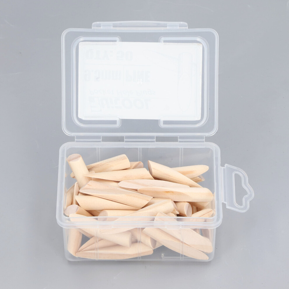50pcs Solid Pine Pocket Hole Plugs