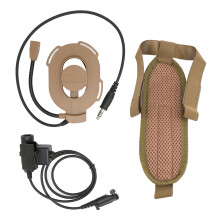 Tactische airsoftheadset met superieure geluidsdemping, verbeterde slijtvastheid, plug-and-play push-to-talk-systeem voor schieten.